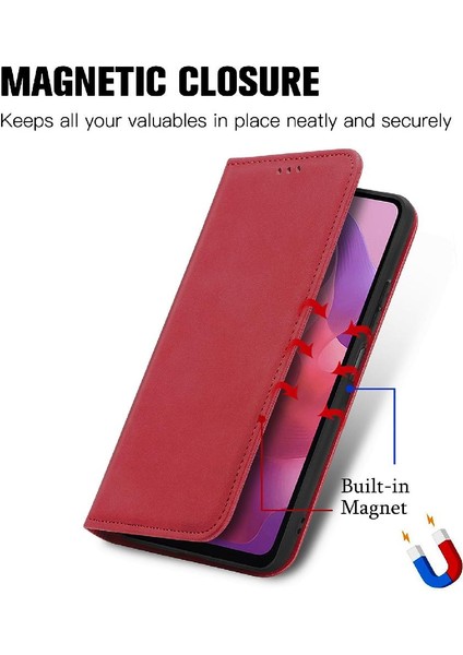Motorola Moto G24 Flip Kapak Cüzdan Için Flip Case Basit Iş Deri (Yurt Dışından) modelleri