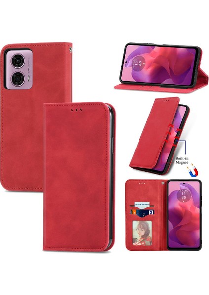 Motorola Moto G24 Flip Kapak Cüzdan Için Flip Case Basit Iş Deri (Yurt Dışından) indirimleri