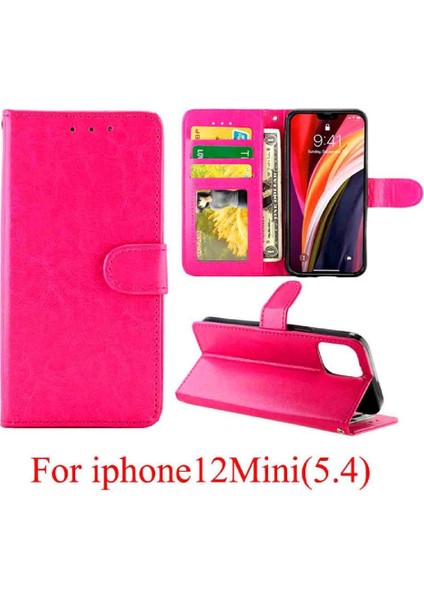 IPhone 12 Için Flip Case Mini Kickstand Kart Tutucu Pu Deri Darbeye (Yurt Dışından) fırsatları