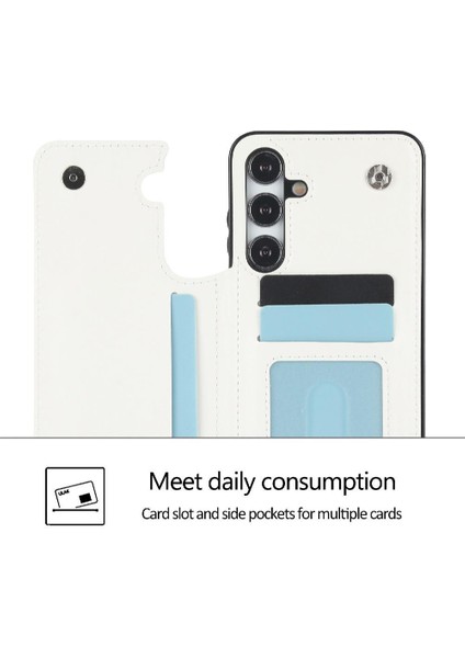 Kart ile Samsung Galaxy S24 Artı Kart Yuvaları Pu Deri Için Cüzdan Kılıf (Yurt Dışından) indirimleri