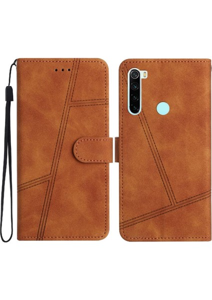 Xiaomi Redmi Not 8t Için Flip Case Cüzdan Pu Deri Tam Koruma Bilek (Yurt Dışından)