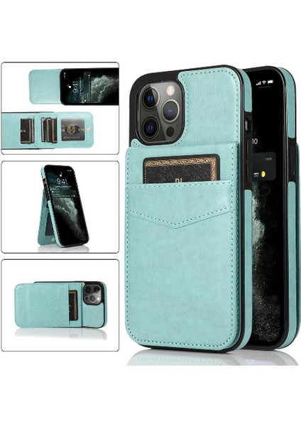 IPhone 12 Pro Max Kart Tutucu Premium Deri Manyetik ile Uyumlu (Yurt Dışından)
