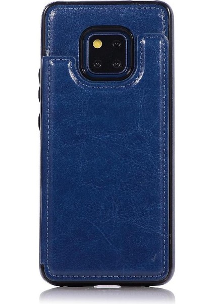 Cüzdan Kılıf Için Huawei Mate 20 Pro Kart Yuvaları Pu Deri Çift Manyetik (Yurt Dışından)