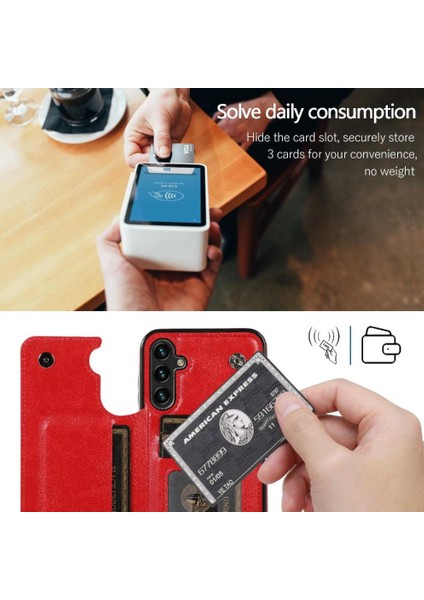 Samsung Galaxy A35 5g Kart Yuvaları Için Cüzdan Kılıf Pu Deri Kickstand (Yurt Dışından) fırsatları
