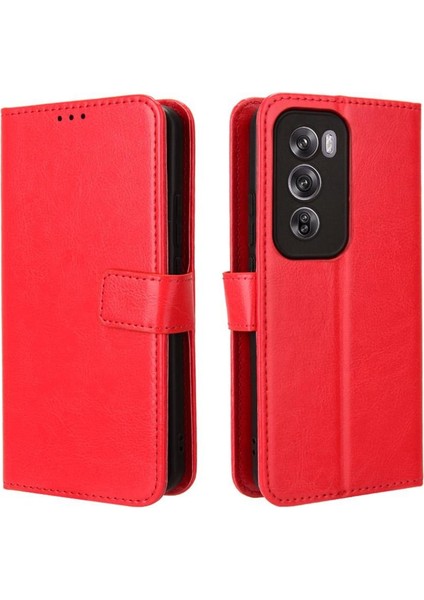 Oppo Oppo 12 Pro 5g Için Kılıf Cüzdan Manyetik Kapak Çevirin Kart Tutucu (Yurt Dışından)