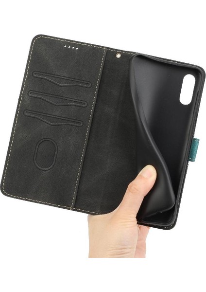 Samsung Galaxy A10 Kickstand Manyetik Kapatma Bilek Kayışı Için Cüzdan Kılıf (Yurt Dışından) fırsatları