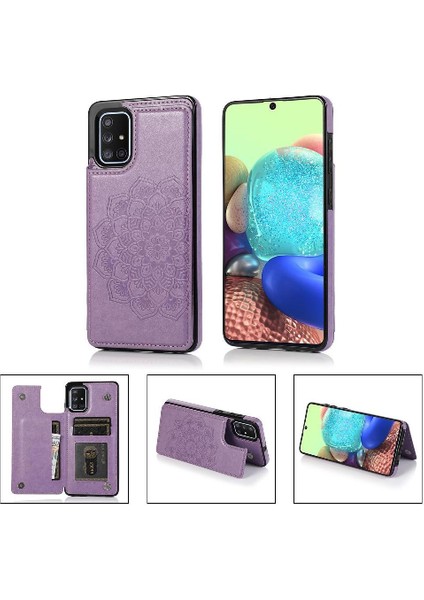 Samsung Galaxy A51 5g Flip Darbeye Pu Için Kart Tutucu Kılıf ile Cüzdan (Yurt Dışından)
