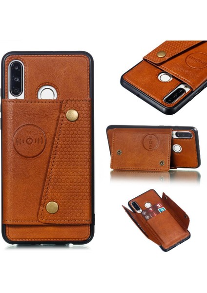 Huawei P30 Lite Buit Için Cüzdan Kılıf Demir Darbeye Dayanıklı Koruyucu Cüzdan (Yurt Dışından)