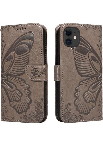 IPhone 11 Için Flip Case Kredi Kartı Yuvası ile Ayrılabilir El Kayışı Yüksek (Yurt Dışından)
