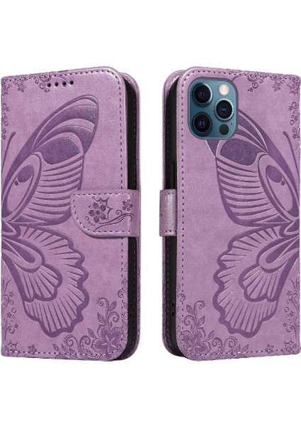 Kredi Kartı Yuvası ile IPhone 12/12 Pro Ayrılabilir El Kayışı Için Flip Case (Yurt Dışından)