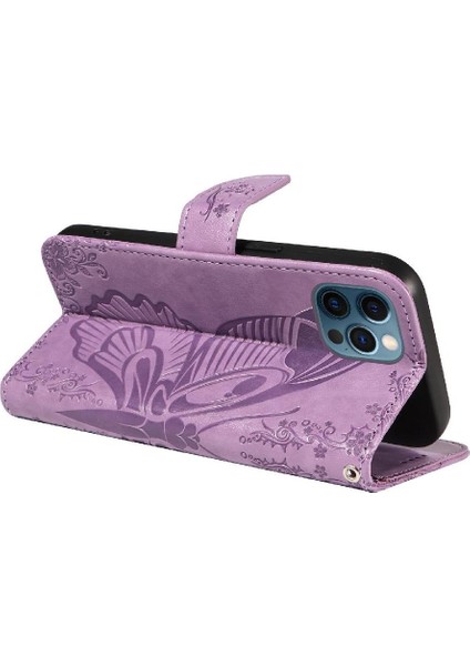 Kredi Kartı Yuvası ile IPhone 12/12 Pro Ayrılabilir El Kayışı Için Flip Case (Yurt Dışından)