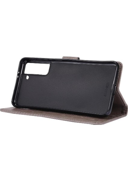 Samsung Galaxy S21 Için Kickstand Durumda Kart Tutucu Manyetik Kapatma Pu (Yurt Dışından) fiyatları
