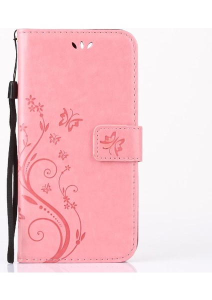 IPhone 7 Için Filp Durumda Artı Kickstand Kart Tutucu Pu Deri Bilek Kayışı (Yurt Dışından)