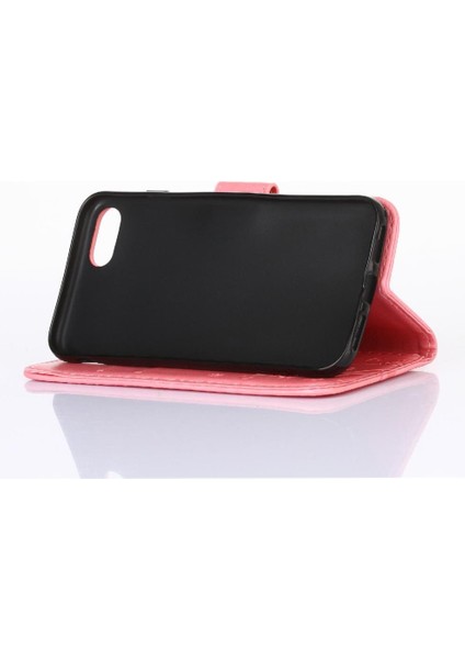 IPhone 7 Için Filp Durumda Artı Kickstand Kart Tutucu Pu Deri Bilek Kayışı (Yurt Dışından) modelleri