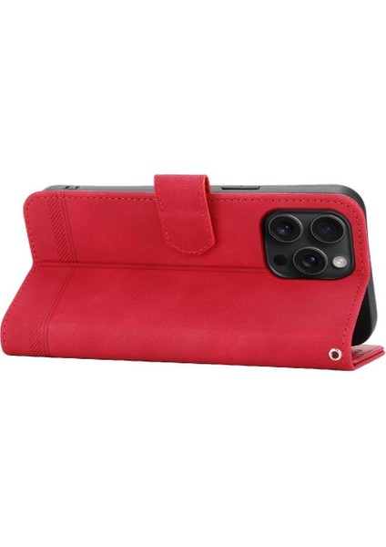 IPhone 15 Için Flip Case Pro Max Bileklik Nakit Cep Kart Yuvaları Manyetik (Yurt Dışından)