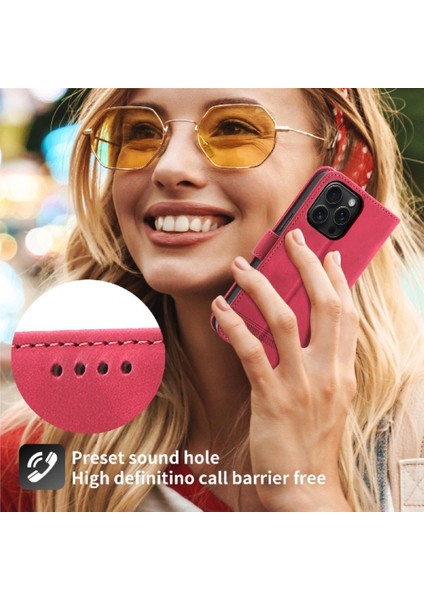 IPhone 15 Için Flip Case Pro Max Bileklik Nakit Cep Kart Yuvaları Manyetik (Yurt Dışından)