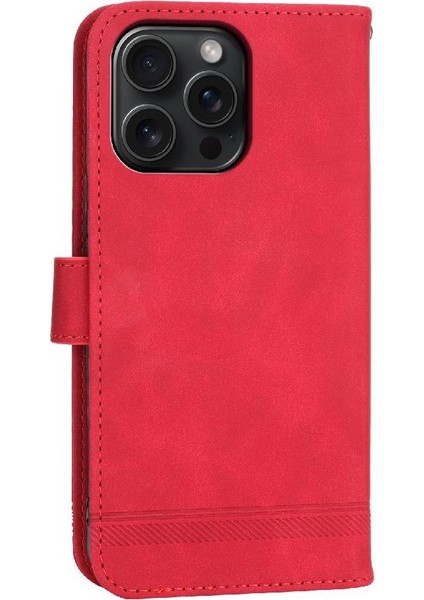 IPhone 15 Için Flip Case Pro Max Bileklik Nakit Cep Kart Yuvaları Manyetik (Yurt Dışından)