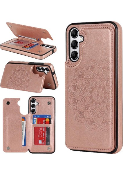 Samsung Galaxy A35 5g Flip Darbeye Pu Için Kart Tutucu Kılıf ile Cüzdan (Yurt Dışından)
