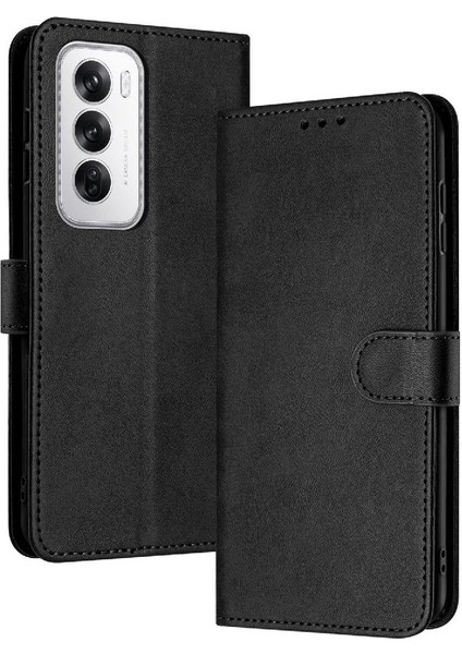 Toka ile Oppo Oppo 12 5g Için Flip Case Pu Deri Saf Renk ile (Yurt Dışından)