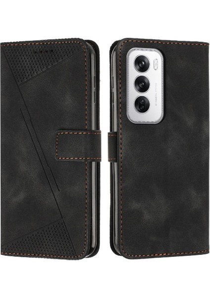 Oppo Oppo 12 5g Kart Ekleme Kickstand Pu Deri Cüzdan Için Flip Case (Yurt Dışından)