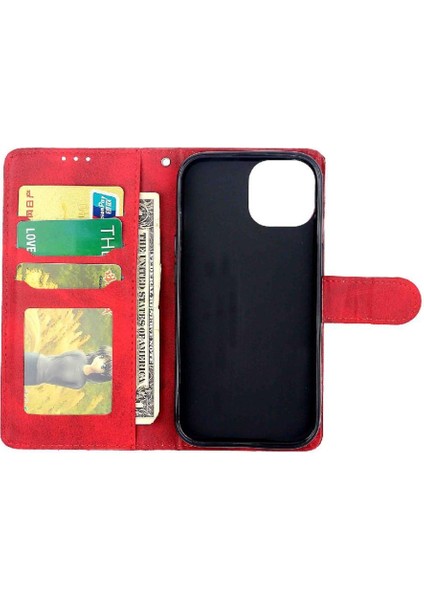 IPhone 14 Için Filp Durumda Pu Deri Manyetik Kapatma Kickstand Kart Tutucu (Yurt Dışından) indirimleri