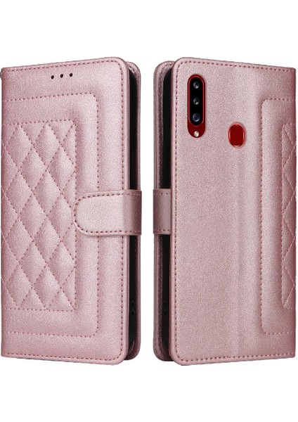 Samsung Galaxy A20S Flip Kapak Için Flip Case Darbeye Cüzdan Basit (Yurt Dışından)
