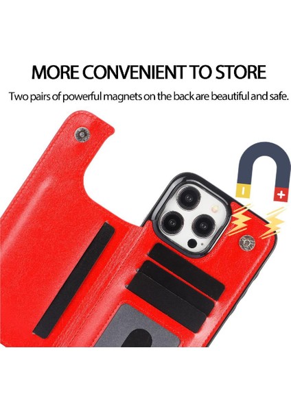 Kart Tutucu Kart Yuvaları Çift ile IPhone 15 Pro Kickstand Için Cüzdan Kılıf (Yurt Dışından) indirimleri
