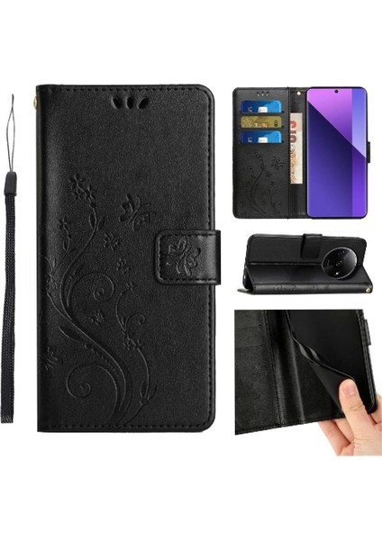 Xiaomi Redmi A3 Bilek Kayışı Için Kickstand Durumda Kart Tutucu Pu Deri (Yurt Dışından)