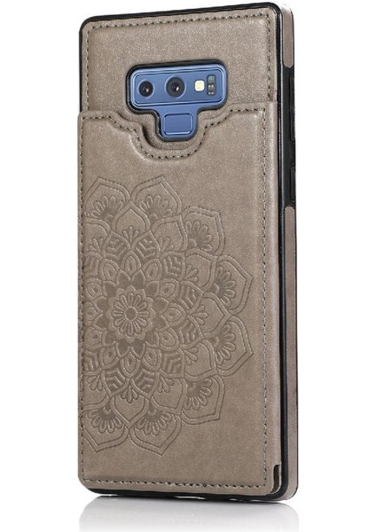 Samsung Galaxy Not 9 Flip Darbeye Pu Için Kart Tutucu Kılıf ile Cüzdan (Yurt Dışından)