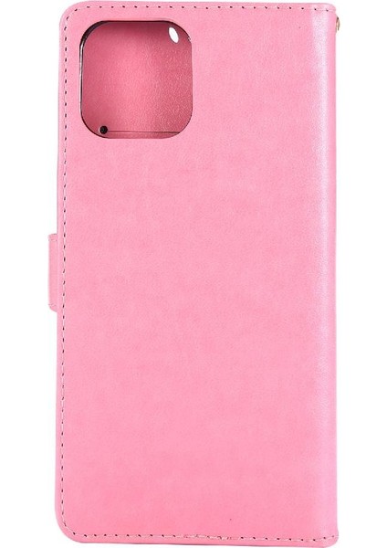 IPhone 14 Için Filp Durumda Pro Max Pu Deri Kart Tutucu Kickstand Bilek (Yurt Dışından)
