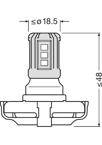 PS19W LED Ampul Beyaz Işık 6000K 4 Yıl Garantili (1 Ad.)