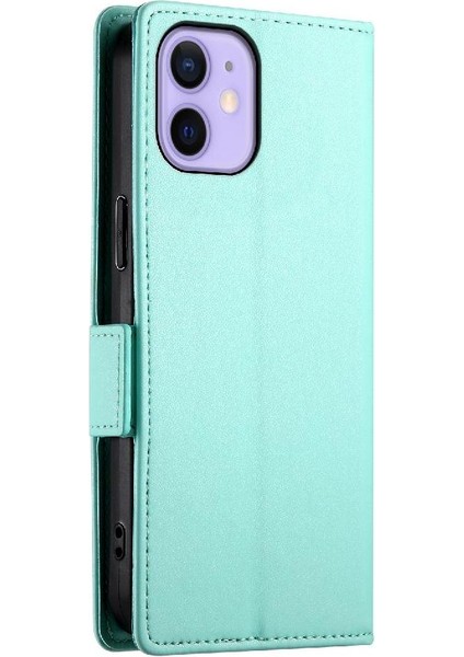 IPhone 12 Mini Flip Iş Günlük Kullanım Cüzdan Kart Yuvaları Için Flip Case (Yurt Dışından)