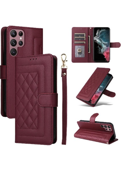 Samsung Galaxy S22 Için Flip Case Ultra Deri Kılıf Darbeye Basit (Yurt Dışından) indirimleri