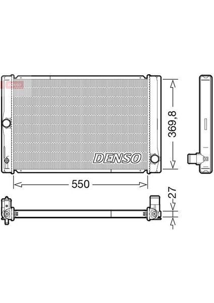 Radyatör DRM50123 Corolla-Aurıs (07>) 1.4 D-4d