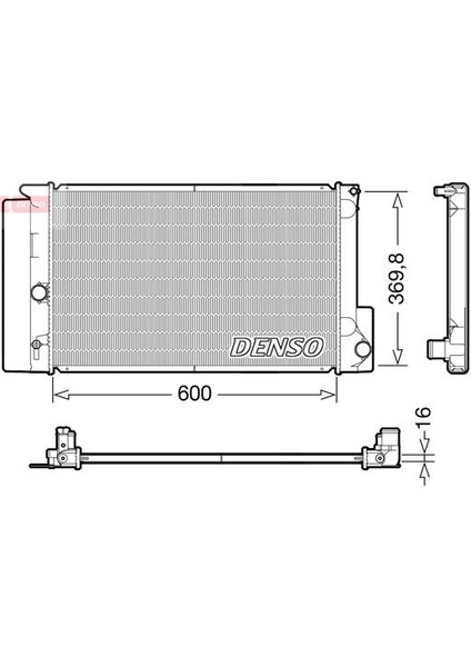 Radyatör DRM50126 Corolla-Aurıs (07>) 1.4 Vvtı