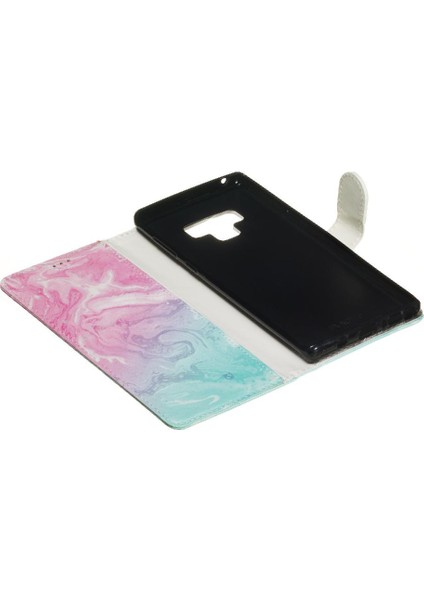Samsung Galaxy Not 9 Için Flip Case Tam Koruma Manyetik Kart Yuvaları Pu (Yurt Dışından)
