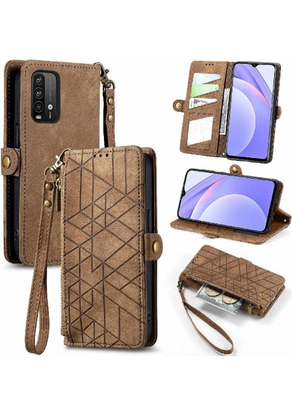 Xiaomi Redmi Not 9 Için Flip Case 4g Cüzdan Darbeye Deri Kılıf Kapak (Yurt Dışından)