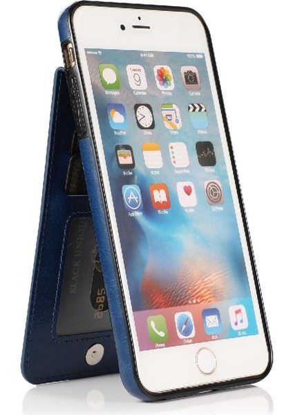 Kredi Toka ile IPhone 6/6s Premium Deri Kart Sahibinin ile Uyumlu (Yurt Dışından)