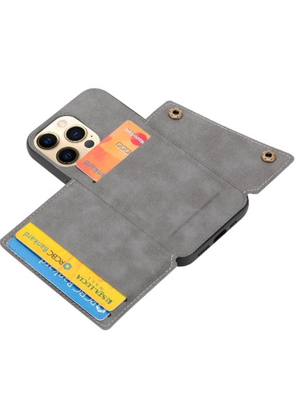 Iphone 14 Için Cüzdan Durumda Pro Max Kart Tutucu Darbeye Koruyucu Cüzdan (Yurt Dışından)