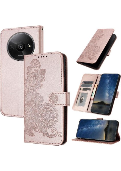 Kart Yuvası Standı Kickstand Koruyucu ile Xiaomi Redmi A3 Için Flip Case (Yurt Dışından)