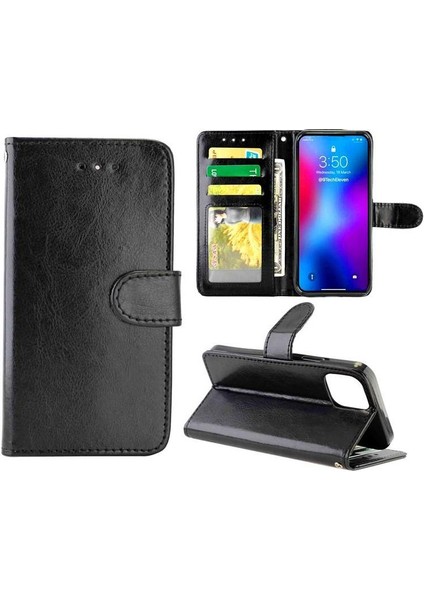 IPhone 12 Için Flip Case Pro Max Darbeye Pu Deri Manyetik Kapatma (Yurt Dışından)