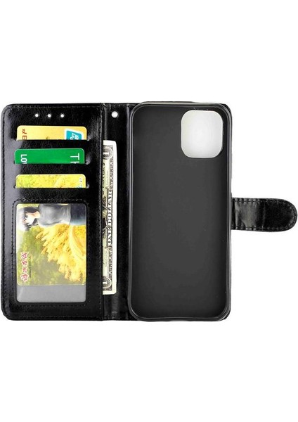 IPhone 12 Için Flip Case Pro Max Darbeye Pu Deri Manyetik Kapatma (Yurt Dışından)