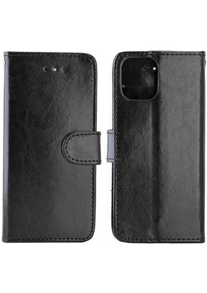 IPhone 12 Için Flip Case Pro Max Darbeye Pu Deri Manyetik Kapatma (Yurt Dışından)