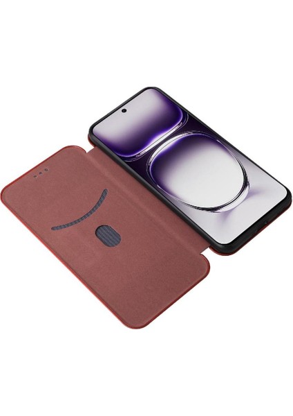 Oppo Oppo 12 5g Manyetik Karbon Fiber Tam Koruma Flip Case Için Flip Case (Yurt Dışından) modelleri