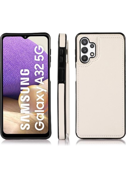 Kart Pu ile Samsung Galaxy A32 5g Çift Manyetik Toka Için Cüzdan Kılıf (Yurt Dışından) fırsatları