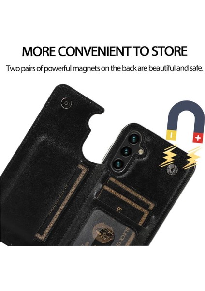 Kart Tutucu Kickstand Çift ile Samsung Galaxy S23 Fe 5g Için Cüzdan Kılıf (Yurt Dışından)