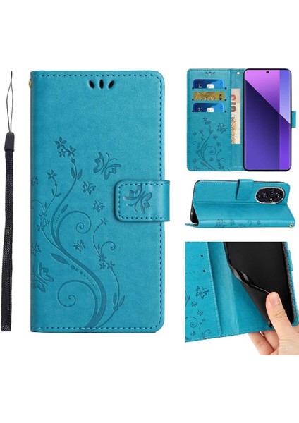 Onur Için Flip Case 200 Pro Bilek Kayışı Manyetik Kapatma Kart Tutucu Pu (Yurt Dışından)