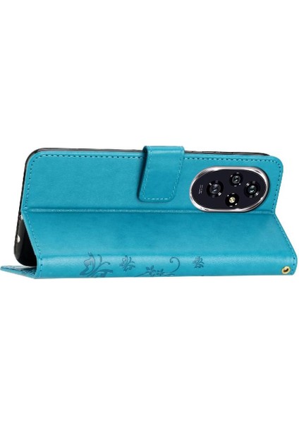 Onur Için Flip Case 200 Pro Bilek Kayışı Manyetik Kapatma Kart Tutucu Pu (Yurt Dışından)