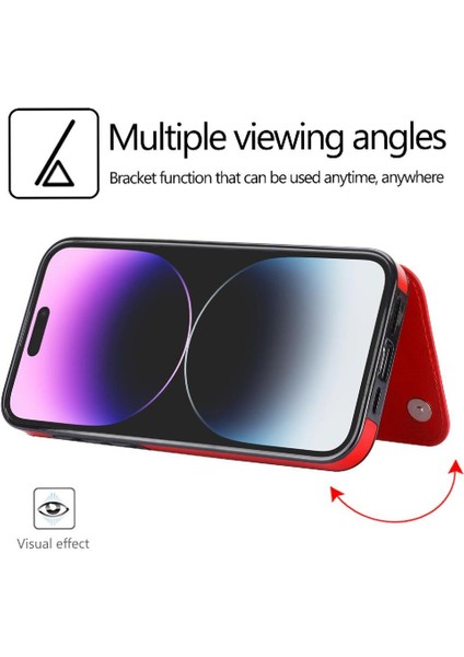 Kart Tutucu Kart Yuvaları Çift ile IPhone 15 Pro Kickstand Için Cüzdan Kılıf (Yurt Dışından) fiyatları