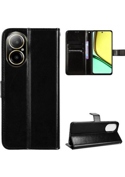 Realme 12 Lite 4g Için Kılıf Kart Tutucu Cüzdan Manyetik Kapak Çevirin (Yurt Dışından)